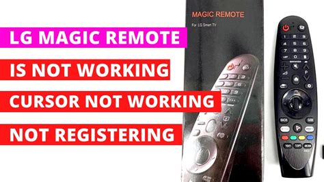 Common mistakes to avoid when registering your LG Magic Remote